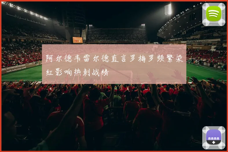 阿尔德韦雷尔德直言罗梅罗频繁染红影响热刺战绩